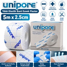 Unipore Tıbbi Elastik Bant Esnek Flaster 5m x 2.5cm
