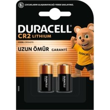 DURACELL CR2 (2’li Paket) yüksek güçlü lityum pil 3V (CR15H270)