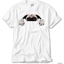 Z zepplin Pug Köpek Beyaz Tişört