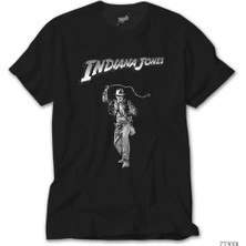 Z zepplin Indiana Jones Bw Siyah Tişört