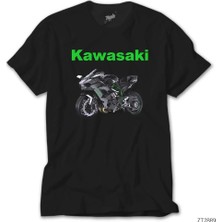 Z zepplin Kawasaki H2R Siyah Tişört