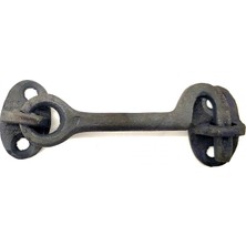Antika Tarz Dekoratif Pirinç  Çengeli - 8,5cm, Oksit