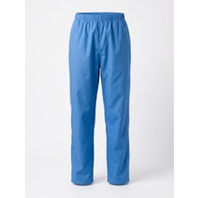 Destan İş Güvenlik Unisex Alpaka Kumaş Scrubs Pantolon - Medikal Iş Pantolonu Açık Mavi