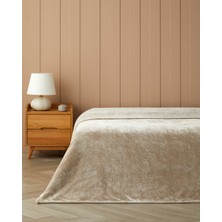 English Home Vena Supersoft Tek Kişilik Battaniye 150X200 cm Bej