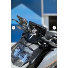 Banxtre Araba-Motor-Kask Için Beyaz Renk Japonca Yazı Hayabusa Sticker Etiket 10CM (1 Adet)