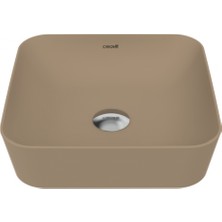 Creavit Ultra Kare Çanak Lavabo 40CM Mat Cappuccino