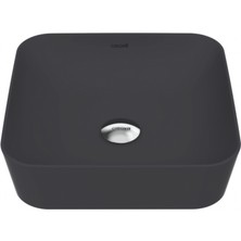 Creavit Ultra Kare Çanak Lavabo 40CM Mat Antrasit