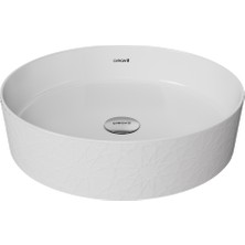 Creavit Loop Yuvarlak Masa Üstü Çanak Lavabo Ø40 cm Selçuklu Extra Beyaz