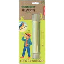 Kikkerland Huckleberry Telescope 8x Büyütmeli Çocuk Teleskobu – Taşınabilir Keşif Dürbünü