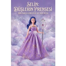 Farbu Oyuncak Selin Düşlerin Prensesi 30 cm Detaylı Haraketli Eklemli Mücevherli Asalı Parıltılı Oyuncak Bebek