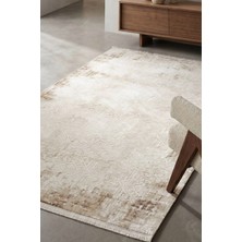 Hoom Rugs Imge 2507 Bej Vintage Desenli Akrilik Salon Halısı