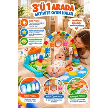 Baby Home Mantar Piyanolu Bebek Oyun Halısı Aktivte Matı Su Yenidoğan Aynalı Müzikli Işıklı