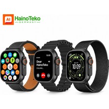 Hainoteko Sıflı-3 Aı Yapay Zeka Asistanlı Akıllı Saat Amoled  20 Gün Pil 3 Değiştirilebilir Kordon