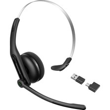 Edifier CC300 Bluetooth 6.0 Kablosuz Mono Çağrı Merkezi Kulaklığı – Usb-C Dongle, Aı Mikrofon Noise Cancelling, 36 Saat Konuşma - Siyah