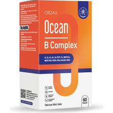 Orzax Ocean B Complex 60 Kapsül  850071952995 Takviye Edici Gıda B Vitaminleri İçeren Aromasız Ürün