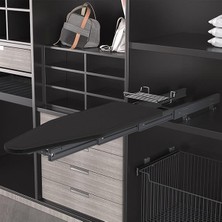 ALMİTAL STARAX KATLANIR DOLAP İÇİ ÜTÜ MASASI ANTRASİT S-6616-A