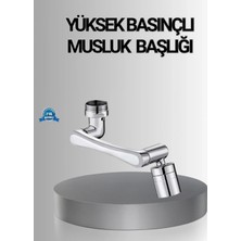 Hace Bazaar 1080° Dönebilen Musluk Başlığı Robotik Kol Havalandırıcı Çok Yönlü Su Yönlendirme