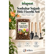 Biopeat Soğanlı Bitki Dikim Harcı 3 Litre + Mini Bahçe El Aletleri | Sonbahar Dikim Hazırlık Seti