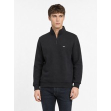 Loft Erkek Siyah Balıkçı Yaka Regular Fit Sweatshirt