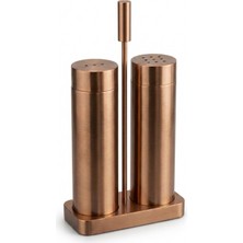 Ikili Paslanmaz Tuzluk Biberlik Takımı, Bronz Renk (ZM-302 Bronz)