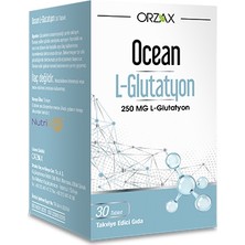 Orzax Ocean L-Glutatyon 250 mg 30 Tablet Doğal İçerik ile Bağışıklık Destekli Takviye Edici Gıda
