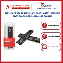 Adata Xpg Lancer Blade Siyah DDR5-5600MHZ CL46 16GB (1X16GB) Single (46-45-45) 1.1V