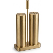 Ikili Paslanmaz Tuzluk Biberlik Takımı, Gold Renk (ZM-302 Gold)