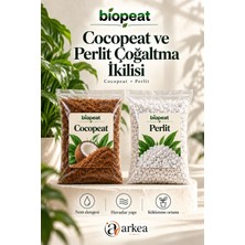 Biopeat Cocopeat ve Perlit Çoğaltma Ikilisi Toplam 3 Litre | Çelikler Için 2 Ayrı Malzeme Paketi