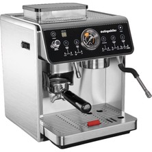 Öztiryakiler Çift Kazanlı Öğütücülü Mini Barista Espresso Kahve Makinesi 2800W Espresso Için