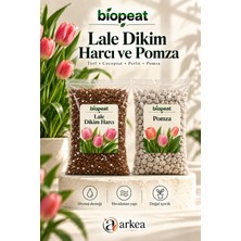 Biopeat Lale Dikim Harcı ve Ince Pomza Seti Toplam 3 Litre | Soğanlı Bitkiler Için Ayrı Paketler