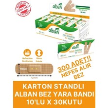 Alban Bez Yara Bandı – 30 Paket x 10’lu (Toplam 300 Adet) – Ilk Yardım Bandı