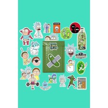 Str Store Rick And Morty Sticker Paketi/bullet Journal Defter Çıkartma Ajanda Laptop Etiket, 6874966878946874