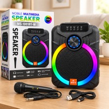 Str Store 10" Karaoke Bluetooth Hoparlör (Mikrofonlu, Şarjlı, Rgb)