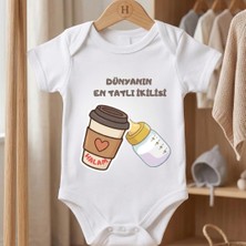 Str Store Halam Temalı Komik Tasarımlı Bebek BODY%100 Pamuk Bebek Hediyesi (3-6 Ay)