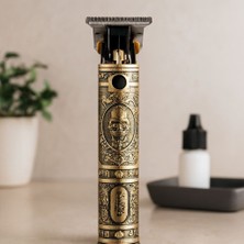 sbodurhome Komple Metal Saç Sakal Traş Makinesi USB Şarjlı T-Bıçak