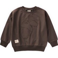 Cigit İnce Mevsimlik Sweatshirt 1-7 Yaş Kahve