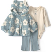 Carter's Kız Bebek 3lü Hırkalı Set 3 Ay-24 Ay Mavi