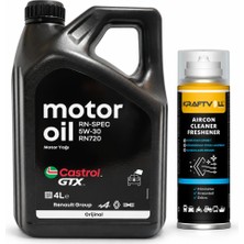 Castrol Motor Yağı Gtx 5W-30 RN720 4 Litre + Klima Bombası 200 ml