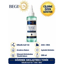 Begisun Begısun %6 Glikolik Asit Aha+Bha Gözenek Sıkılaştırıcı ve Arındırıcı Yüz Toniği 200 ml