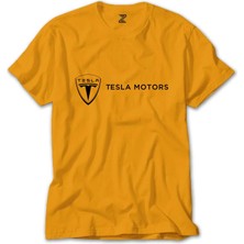 Z zepplin Tesla Motors Sarı Tişört