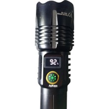 Kaufhier 1500 Lümen Tg LED 2800 Mah Zoom Özellikli Şarj Edilebilir El Feneri SK3300