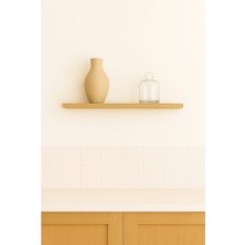 yankı-byeg 40 cm Safir Meşe Mdf Uçan Duvar Rafı Gizli Bağlantı Kitaplık