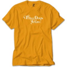 Z zepplin Three Days Grace Logo Text Sarı Tişört