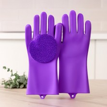 Str Store Renkli Silikon Tırtırlı Bulaşık Eldiveni (1 Adet)