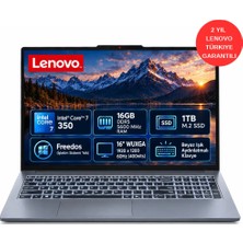 Lenovo Ideapad Slim 3 16IWC11 Intel Core 7 350 16GB (DDR5-5600) 1tb SSD Freedos 16" Wuxga (1920X1200) IPS 60 Hz 83RS003STR