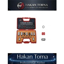 Rico Iç Lokma Takımı 1/2 1/4 Kısa 16 Parça Iç Torx E Lokma Takımı Seti