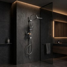 Creavit SH630 Tepe Duş Sistemi Kendinden Temizleyicili (Kare)