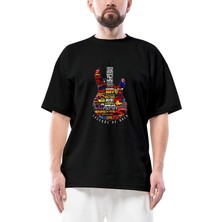 Z zepplin Legends Rock Oversize Siyah Tişört