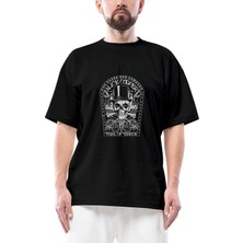 Z zepplin Alice Cooper Trial Of Terror Siyah Oversize Tişört