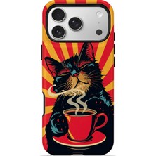 Piyasa Sepeti iPhone 17 Pro Max Vorian Magsafe Çift Katmanlı Kahve Molası Kedi Kılıf